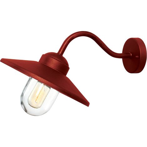 Elstead Klampenborg Lanterne Murale Extérieure 1 Lumière Rouge Oxyde IP44 (1/5)