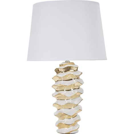 Lampada da tavolo in ceramica bianca, Ø33x53 cm – Glam Space (1/5)
