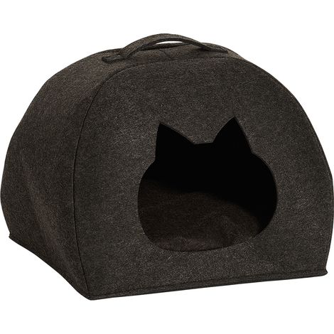 Cuccia Contenitore in Feltro Gatto XL Antracite (1/2)