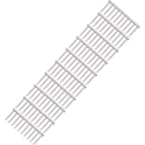 Vis à métaux autoforeuses inox 100 pièces, vis hexagonales à rondelle pour fixation d'équipements maison et bureau (1/5)