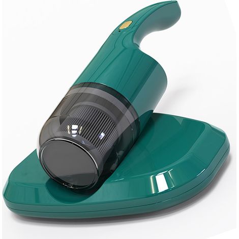 Kabelloser Handstaubsauger für Betten und Matratzen, 350 W, starke Saugkraft, HEPA-Filter, USB-Ladefunktion, 200-ml-Staubbehälter, leise (36 dB), grün (1/5)