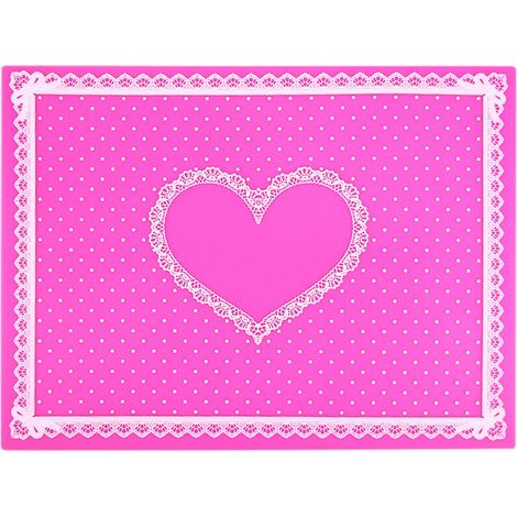 Coussin de repos pour main en silicone, repose-poignet pour table de manucure, coussin de bras de salon (coussinet rouge rose) (1/4)