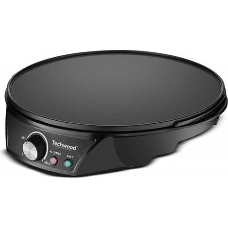 Crêpière électrique Techwood TCP-126, diamètre 30cm, 1200W, noire (1/2)