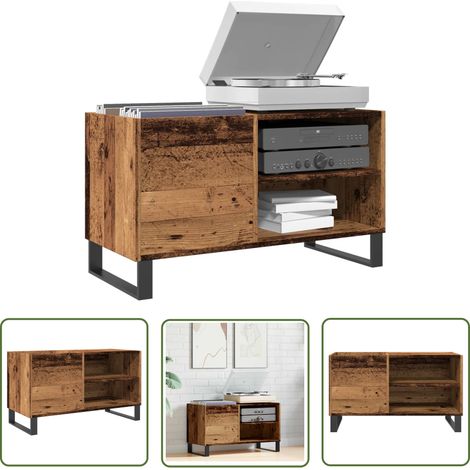vidaXL Plattenschrank Altholz-Optik 84,5x38x48 cm Holzwerkstoff (1/5)