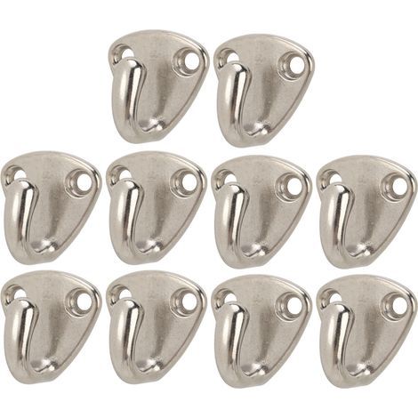 Lot von 10 Häkelgarnen aus rostfreiem 316er Marineblau-Edelstahl für Kleidungsstücke, Mäntel und Kissen. Accessoires für Bateaux. (1/5)