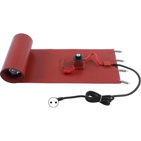 200L Silicone Oil Drum Heating Belt, Electric Drum Heating Wrap with Elastic Spring and Thermostat 250x1740mm/9.8x68.5in (2) (1/4)