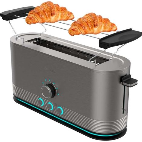 Grille-pain Inox 1050W Fente Longue LED (1/2)