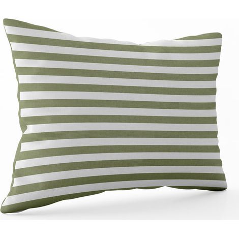 WD LifeStyle Cuscino Gonfiabile con Federa 35 x 25 Cm in Microfibra Oliva