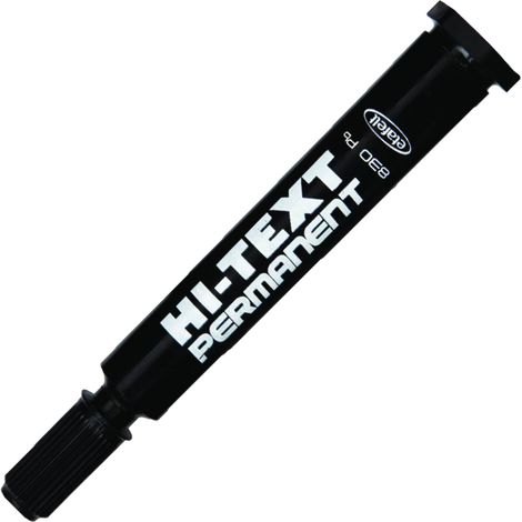 Marcador redondo permanente Hi-Text 830Pb negro