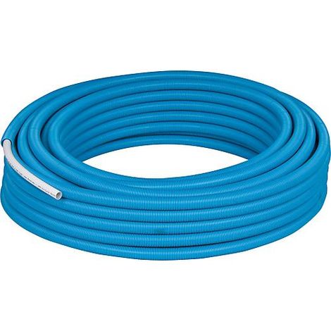 Tube multicouche PE-RT gaine bleu 20 x 2 mm Rouleau de 50 mètres (1/2)