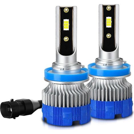 Ampoules LED H11 pour feux antibrouillard, phares de voiture compatibles Canbus, 50 W, 5 000 lm, 6 000 K (1/5)