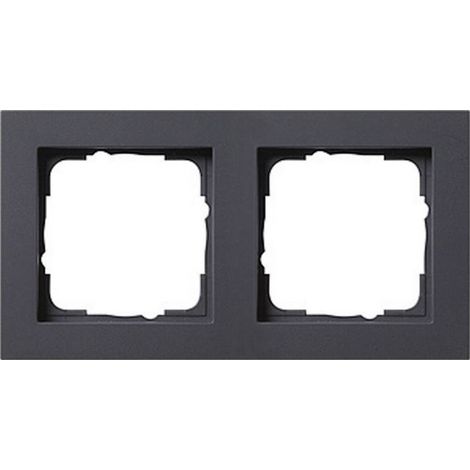 GIRA 2 vie Telaio di copertura E2, Standard 55 Antracite 0212 23 1 pz. (1/2)