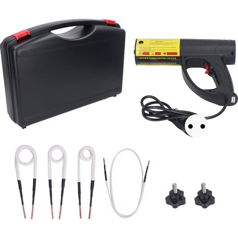 Chauffage à induction portable et pratique avec éclairage LED, élément chauffant électromagnétique et desserrateur de vis, 4 résistances chauffantes, prise européenne, 220 V, 8 A (1/5)