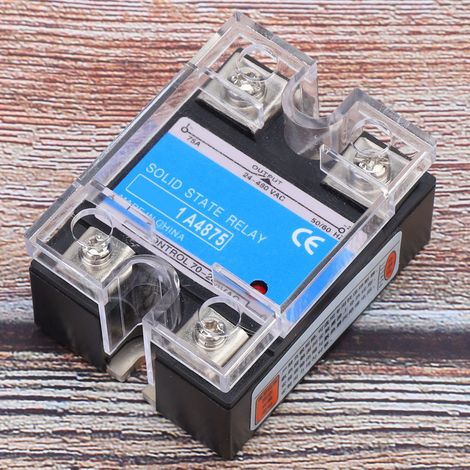 Einphasen-Halbleiterrelais, 70-280 VAC Eingang, 24-480 VAC Last, AC-AC SSR, elektrische Ausrüstung für CNC-Maschinen, BERM-1 A4875 (75A) (1/5)