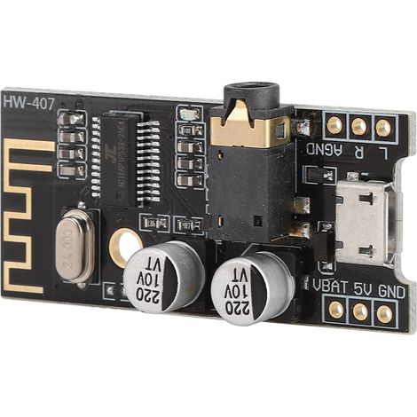 Module Audio Bluetooth HW-407 Stéréo Double Canal, Transmission Sans Fil Haute Qualité