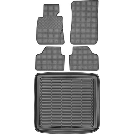 Set di tappetini in gomma per auto e tappetino per bagagliaio per BMW X1 E84 Crossover dal 2009 al 2015. (1/5)