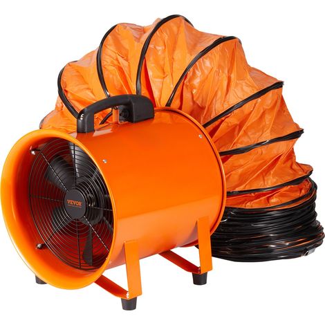 Ventilateur d'Extraction 255 W Extracteur d'Air Conduit Industriel 254 mm Tuyau d'Extraction 10 m Volume d'Air 2922 m3/h Ventilateur Évacuation d'Air pour Extraire Fumée Maison Travail (1/5)