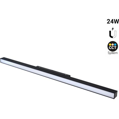 Luminaria Lineal Opal Para Carril Magnético CCT - 24W - Mi