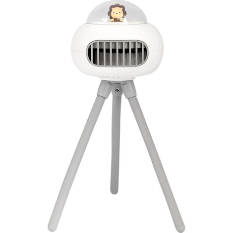 Ventilador sin aspas de 4 velocidades, inalámbrico, mini aire acondicionado flexible de alto flujo, batería de 3600 mAh, ventilador tipo pulpo para cochecitos, ventilador con clip para bicicletas infa