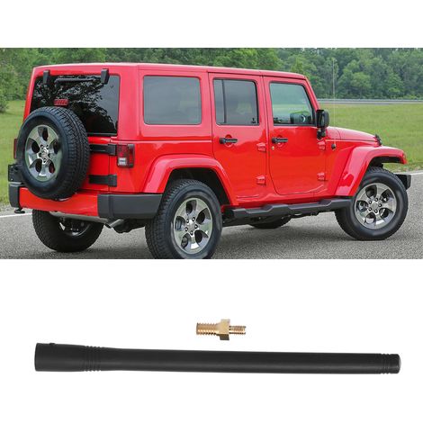 7,5 Zoll schwarze Radioantenne, modifiziert, passend für Jeep Wrangler 2007-2017 (1/5)