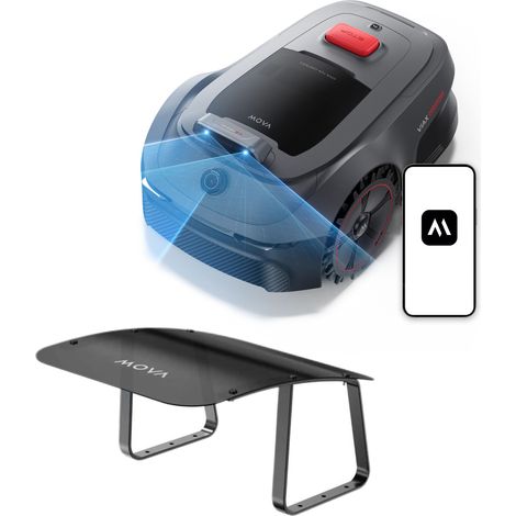 MOVA ViAX 500 EU Mähroboter mit Garage – bis 500 m², AI UltraEyes™ 2.0, 360° LiDAR, 3D-Kartierung