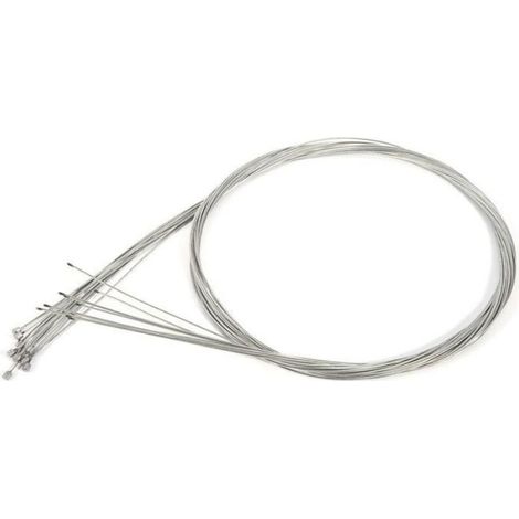 Cable De Derailleur - Acier Galvanise - Pour Velo Plia, Vtt, Route - Longueur 2 M - 10 Pieces (1/5)