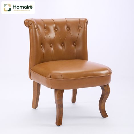 Fauteuil marron en marron clair clair 56 x 60 x 72 cm HOMAIRE (1/5)