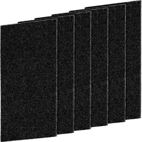 Lot de 6 filtres pour sèche-linge, filtre adapté pour sèche-linge Bauknecht Privileg Whirlpool HX 481010354757, filtre pour échangeur 225 x 107 x 8 mm, filtre de rechange pour sèche-linge (1/5)