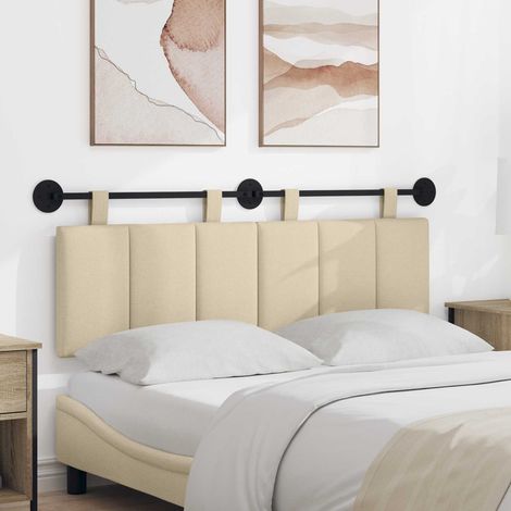 Tête de lit suspendue murale en tissu polyester rembourré, 2 pièces, 130 x 55 x 5 cm, 7.46kg - PANGIVO (1/5)