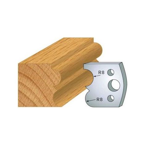 Leman - Jeu de 2 fers profilés acier Ht.40 mm N°028