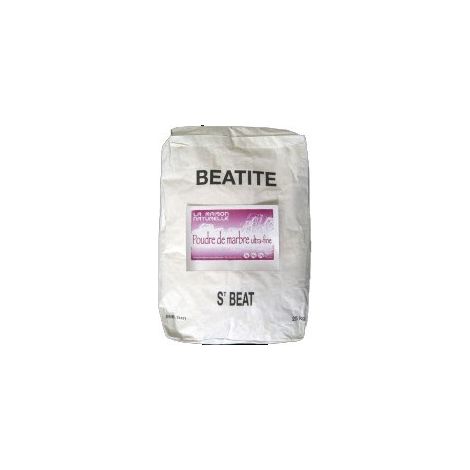 Poudre de marbre ultrafine 25kg – Charge carbonatée pure pour enduits et peintures à base de chaux – Brillance supérieure et finition lisse