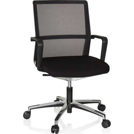 Chaise de Bureau Move-TEC Net 3D Tissu/Réseau Noir Chaise pivotante pour Une Assise Dynamique (1/5)