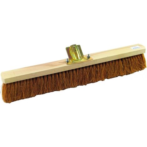 Balai industriel en fibres de coco 100cm – Douille métal pour nettoyage efficace – Pour surfaces intérieures et extérieures – Domergue