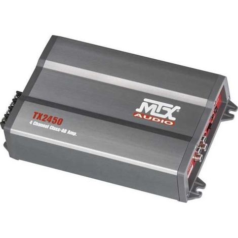 Amplificateur - MTX AUDIO - 4 canaux classe-AB 4x50Wrms - 4O ou 4x 75Wrms - 2O avec filtre actif variable (1/2)
