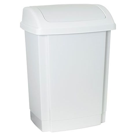 PLAST TEAM 13460800 EN PLASTIQUE HAUT POUBELLE BLANC 15 L PLAST TEAM13460800