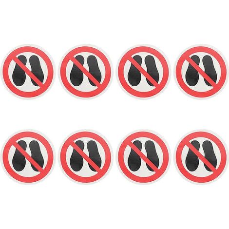 Veuillez ne pas marcher sur les autocollants. En vinyle, auto-adhésifs, 32 feuilles par paquet. (1/5)