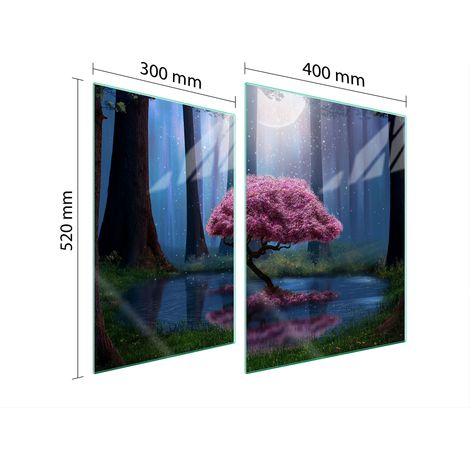 PLACA PROTECTORA DE VIDRIO PARA ESTUFA 70x52 ÁRBOL (1/5)