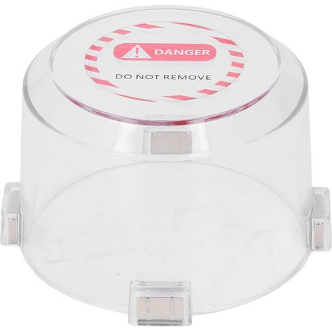 Couvercle Aimanté pour Bouton d'Arrêt d'Urgence Rond Transparent Protection Interrupteur Poussoir PC pour Machine Industrielle (1/5)