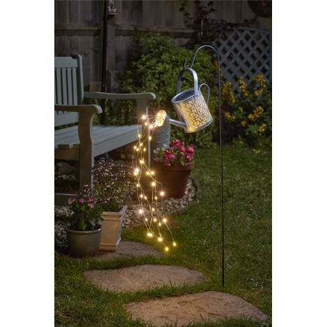 Smart Garden Solar Firefly DecorCan Watering Can Lantern LED Light Silhouette (1/4)