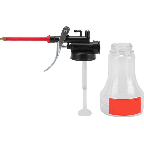 Bidon d'huile 350 ml en PET transparent avec pompe manuelle haute pression pour l'entretien mécanique domestique (1/5)