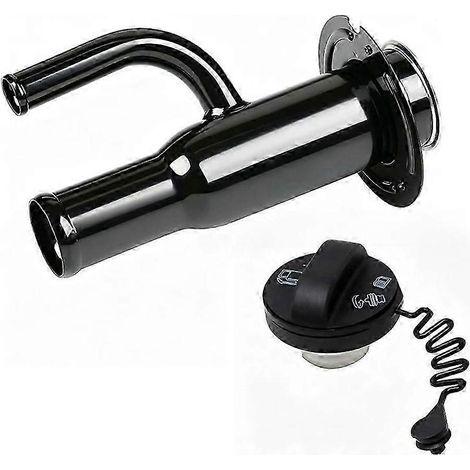 4C3Z9034C577-306 Goulotte de remplissage de réservoir de carburant avec bouchon de remplissage, compatible avec les modèles F-350, F-450, F-550 Super Duty (2005, 2006, 2007). (1/5)