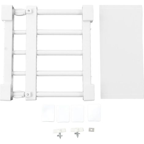 Étagère de tension de placard extensible sans clous, séparateur d'armoire, support de rangement pour armoire de garde-robe, longueur de 23 à 30 cm/9,1 à 11,8 pouces (1/5)