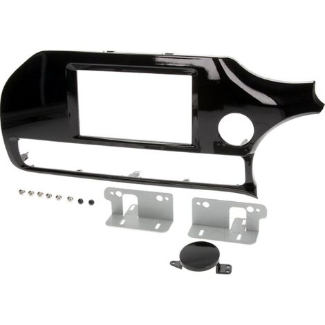 Kit Facade Autoradio FA439B compatible avec Kia Rio ap15 - noir brillant