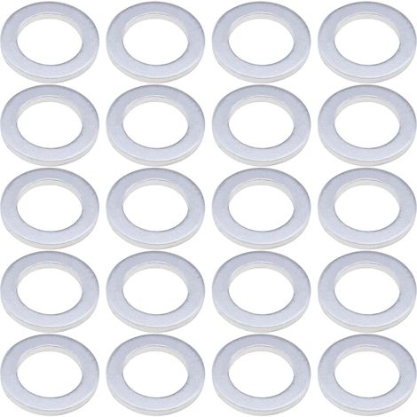 20pcs Rondelle de Bouchon de Vidange d'huile en Aluminium 14.2mm 94109-14000 ALU1403L Compatible avec Civic CR-V/CRV Pilot (1/5)
