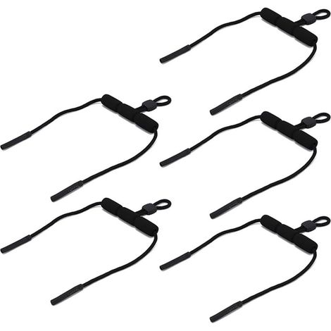 Cinturino galleggiante in silicone per occhiali da sole con cordino regolabile per evitare di perderli durante sport acquatici, pesca e attività all'aperto.