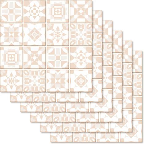 Sollbry – Lot de 30 autocollants pour carrelage 20x20cm – Imperméable et résistant à l'huile – Vinyle PVC épais – Décoration murale cuisine salle de bain - Bain-20x20cm (1/5)