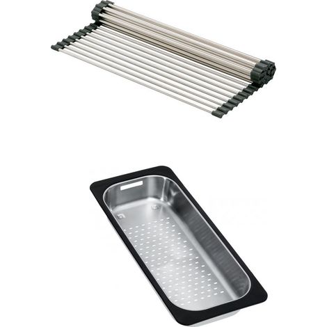 Set accessoires cuves Largo Inox : Rollmat + panier égouttoir - Franke (1/3)