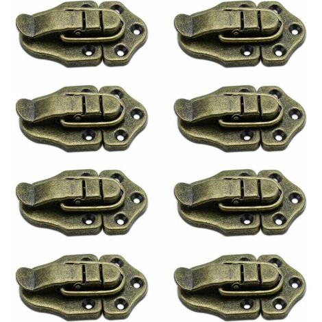 royaluxe - Lot de 10 Fermoir à Bascule loquets Vintage Rétro Loquet Bascule pour Coffret à Bijoux Coffrets Cadeaux-Bronze(70 40mm) (1/5)