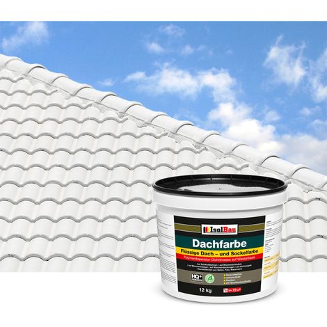 Vernice per tetti IsolBau Dachfarbe White 12 kg (1/5)
