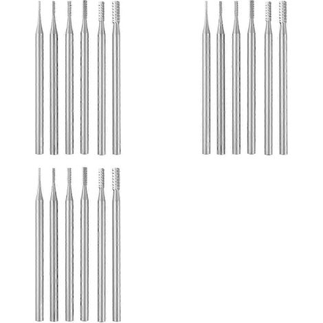 Ensemble de 18 limes cylindriques pour bijoux - Lime cylindrique à tête Phillips de 332 pouces pour sertissage de pierres précieuses QAQ (1/5)